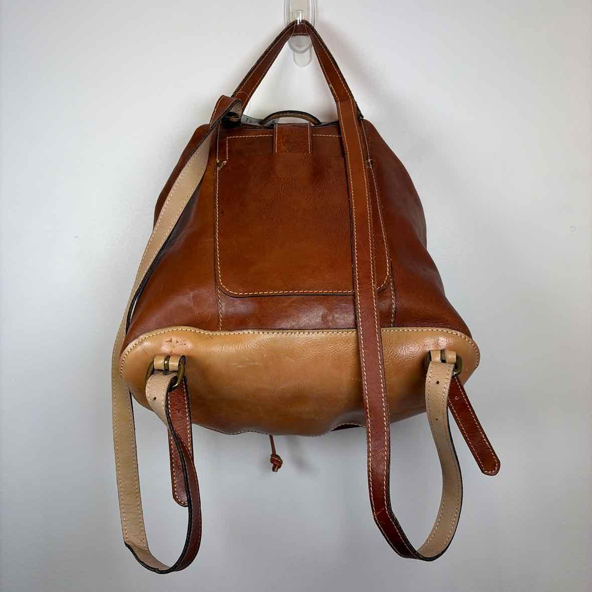 Pre-Owned Patricia Nash Cognac Leather Handbag