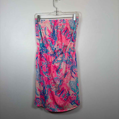 Pre-Owned Size M Lilly Pulitzer Pink Multi Casual Dress