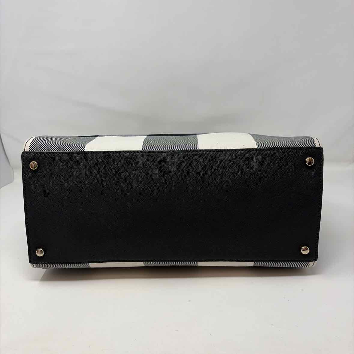 Pre-Owned Kate Spade Black/White Leather Handbag