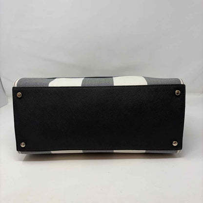 Pre-Owned Kate Spade Black/White Leather Handbag