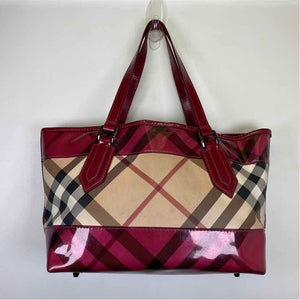 Pre-Owned Burberry Plaid Canvas Designer Handbag