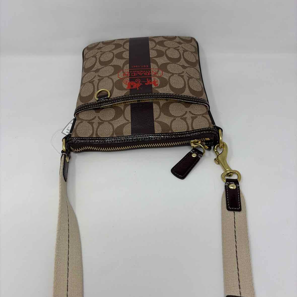 Pre-Owned Coach Brown Coated Canvas Handbag