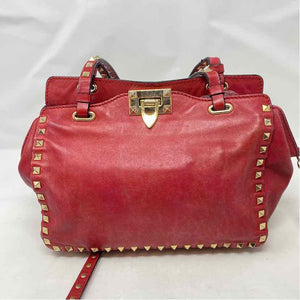 Pre-Owned Valentino Red Leather Designer Handbag