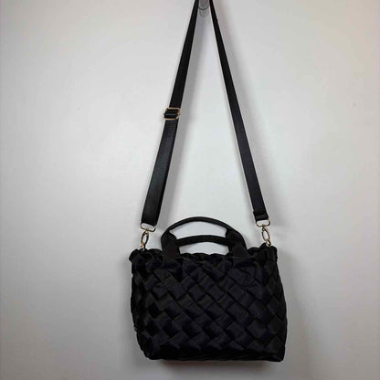 Pre-Owned Ah-Dorned Black Fabric Handbag