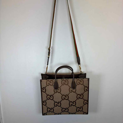 Pre-Owned Gucci Monogram Canvas Designer Handbag