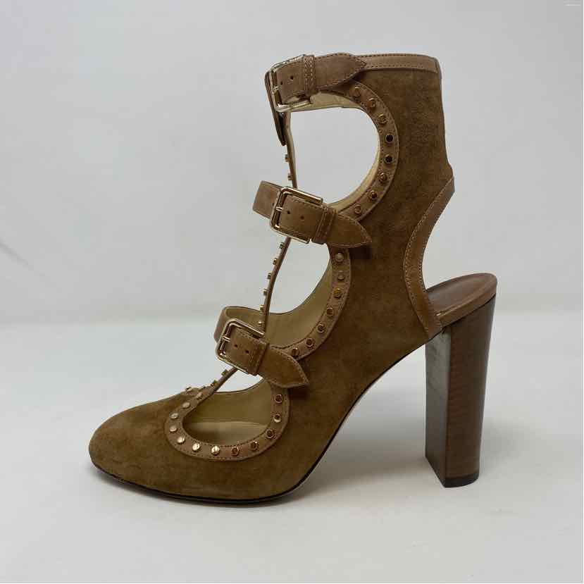 Pre-Owned Jimmy Choo Cognac Suede Shoe Size 8 Designer Shoes