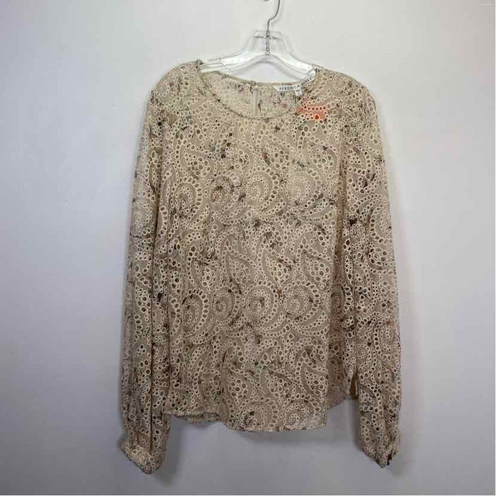 Pre-Owned Size 14/L Veronica Bear Beige Top