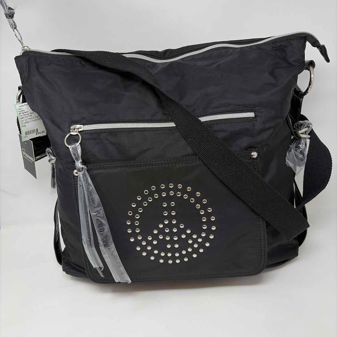 Pre-Owned SR Squared Black Nylon Handbag