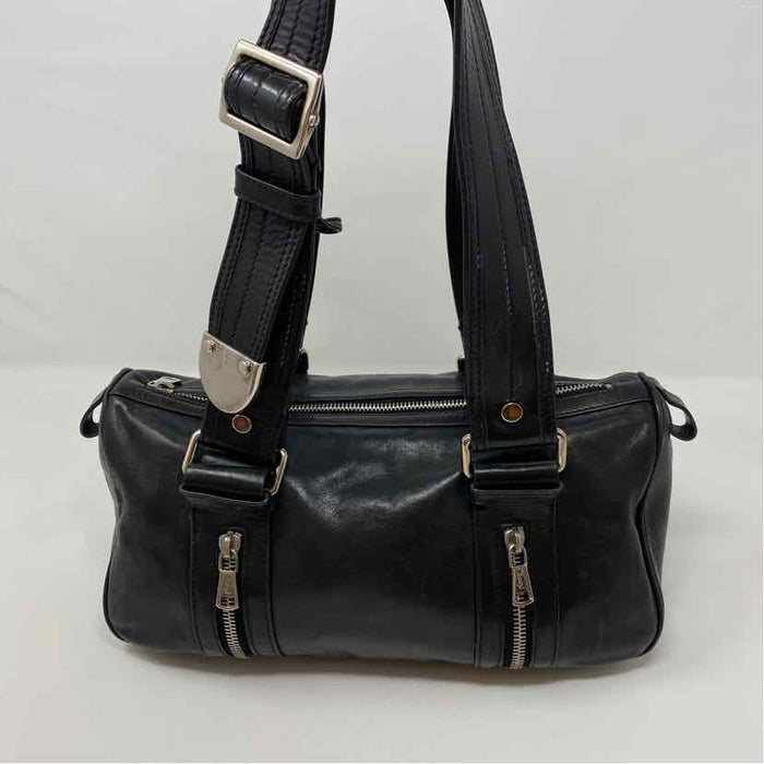 Pre-Owned YSL Black Leather Designer Handbag