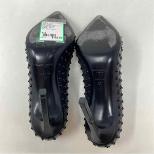 Pre-Owned Saint Laurent Black Leather Shoe Size 6.5 Designer Shoes