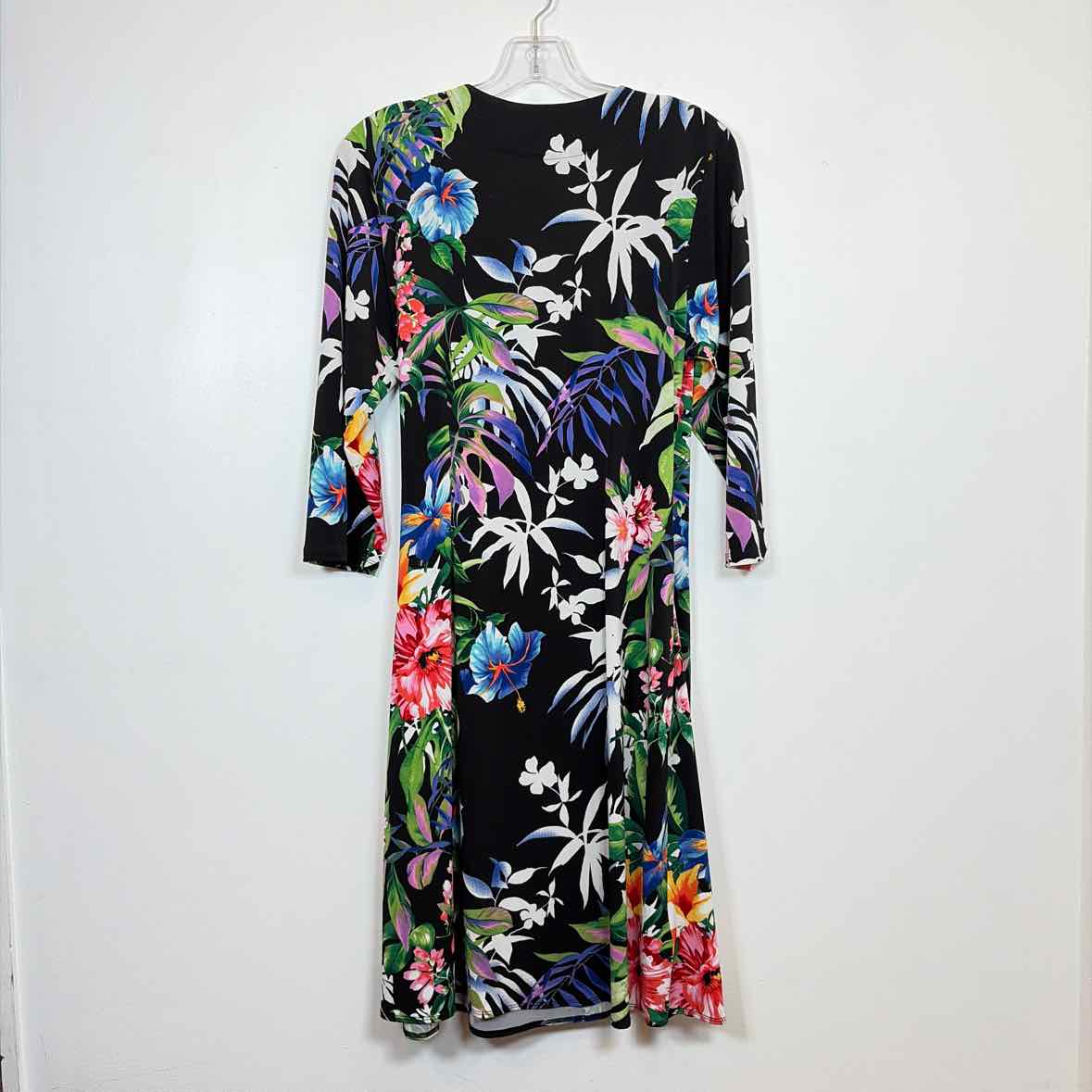 Pre-Owned Size L Tommy Bahama Black Multi Casual Dress