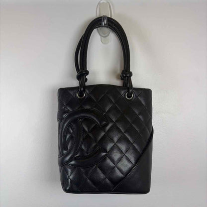 Pre-Owned Chanel Black Leather Handbag