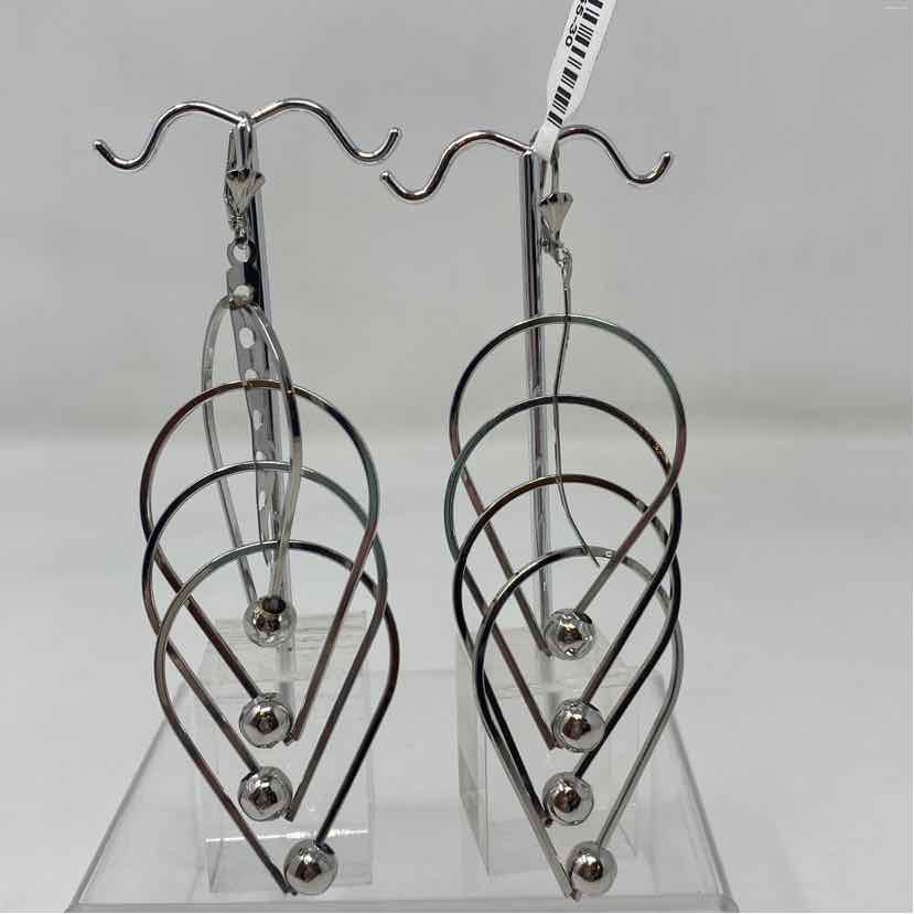 Silver Metal Earrings