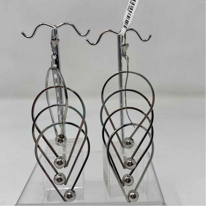 Silver Metal Earrings