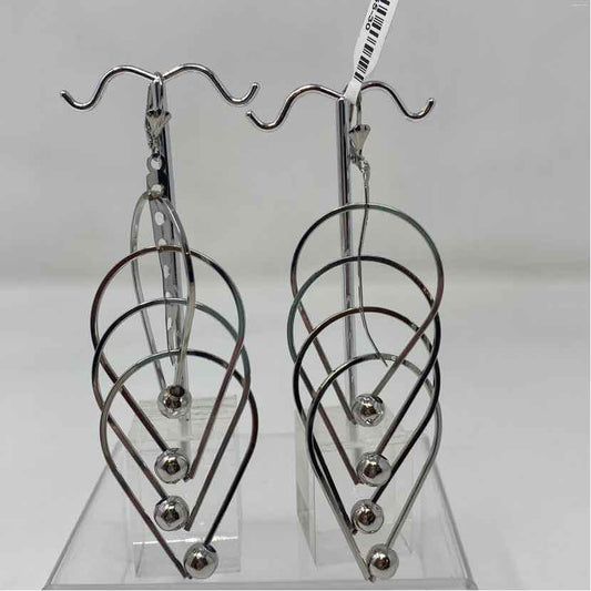 Silver Metal Earrings