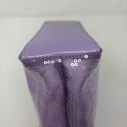 Pre-Owned Prada Purple Sequined Designer Handbag