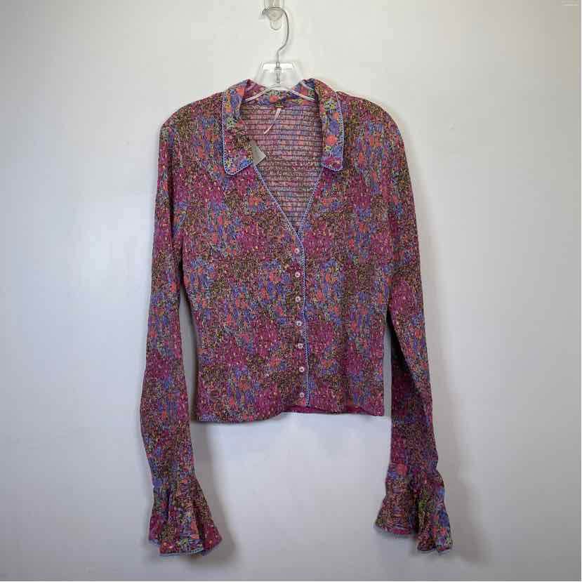Pre-Owned Size XL Free People Pink Multi Top