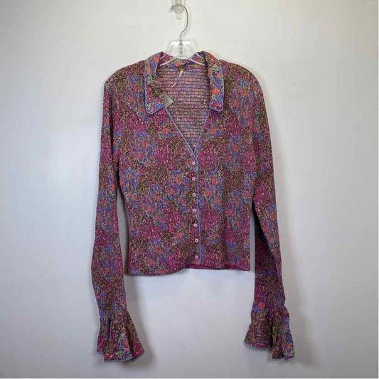 Pre-Owned Size XL Free People Pink Multi Top
