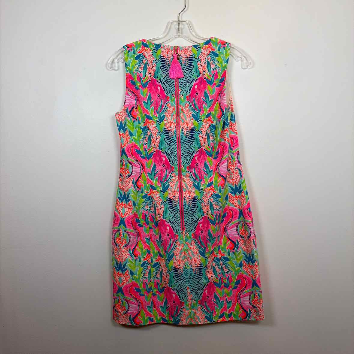 Pre-Owned Size 4/S Lilly Pulitzer Pink Multi Casual Dress