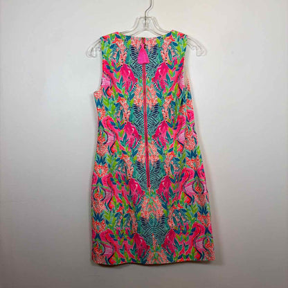 Pre-Owned Size 4/S Lilly Pulitzer Pink Multi Casual Dress
