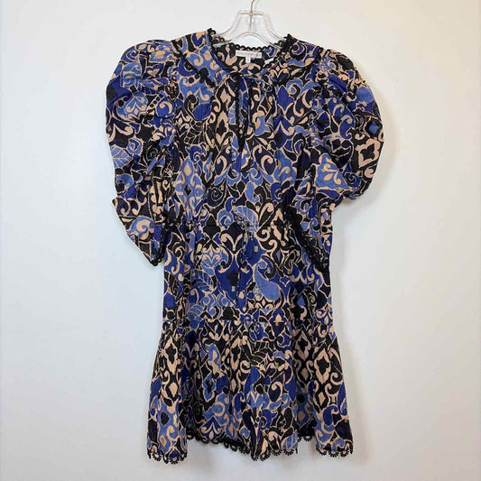 Pre-Owned Size M We Are All Pretty Girls Blue Multi Casual Dress