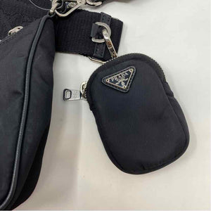 Pre-Owned Prada Black Nylon Designer Handbag