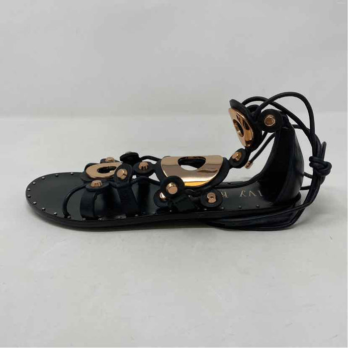 Pre-Owned Shoe Size 6 Ivy Kirzhner Black Flats