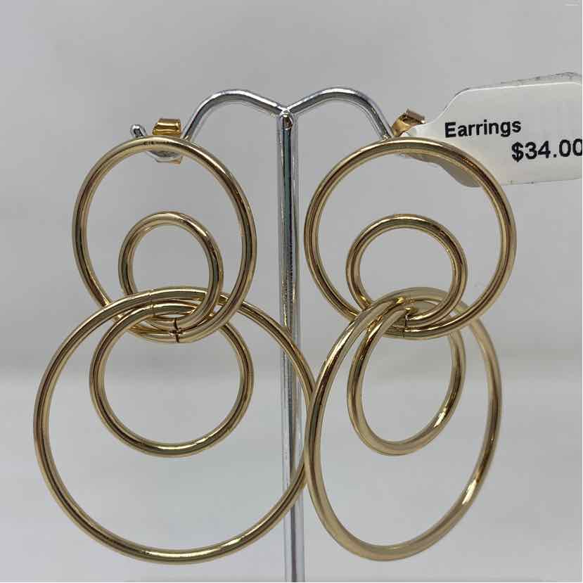 Gold Metal Earrings