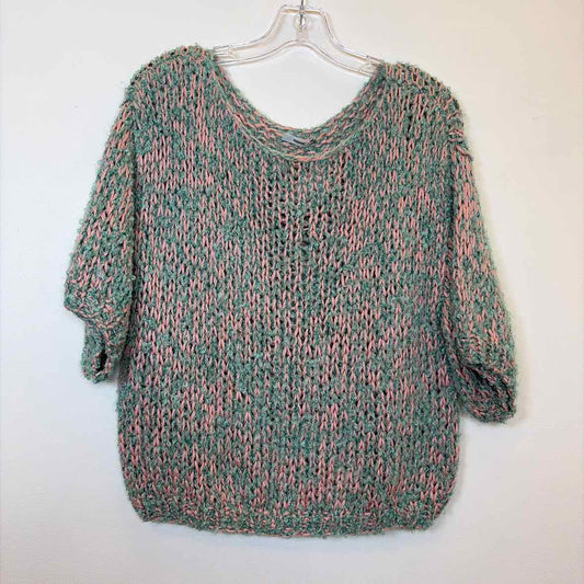 Pre-Owned Size M maiami Blue/Pink Sweater
