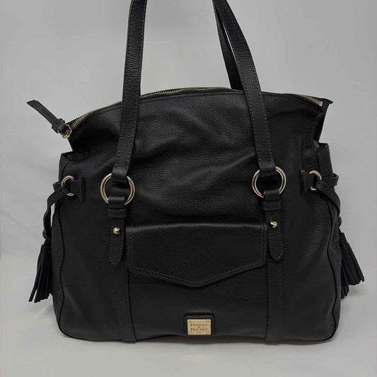Pre-Owned Dooney & Bourke Black Leather Handbag