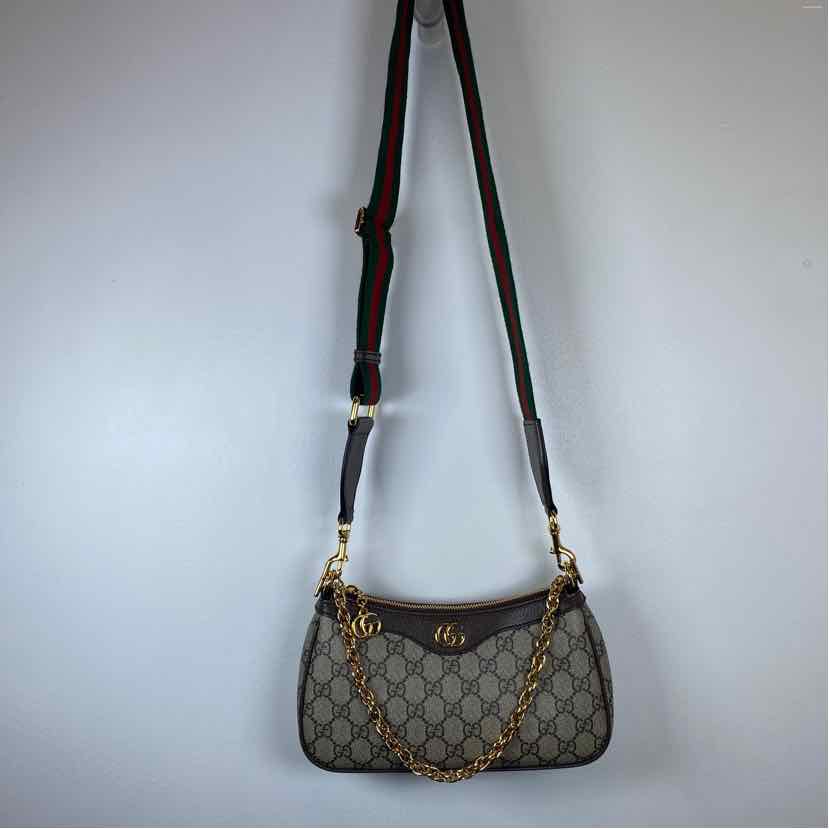 Pre-Owned Gucci Monogram Canvas Designer Handbag
