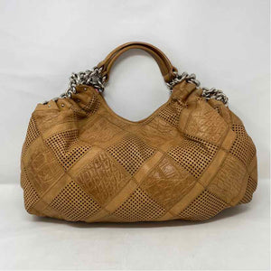 Pre-Owned B Makowski Cognac Leather Handbag