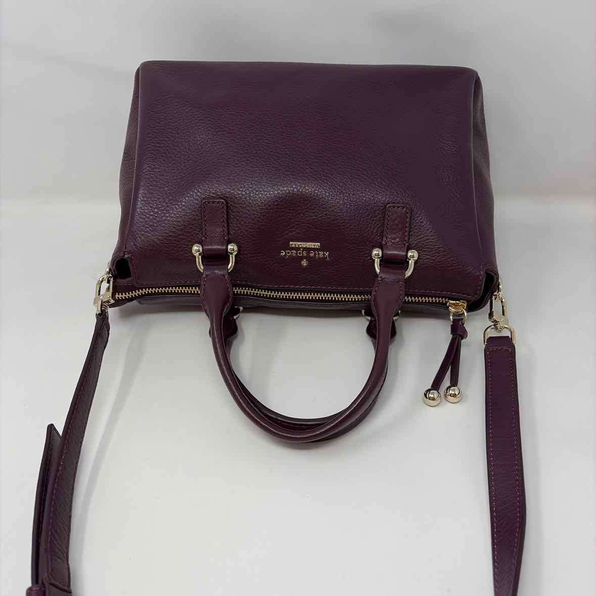Pre-Owned Kate Spade Plum Leather Handbag