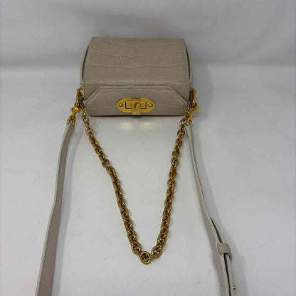 Pre-Owned Alexander McQueen Cream Leather Designer Handbag