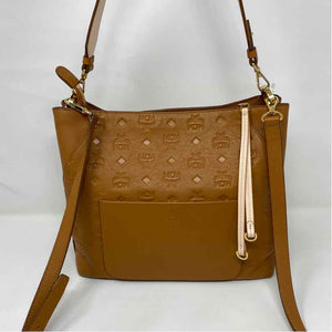 Pre-Owned MCM Cognac Leather Designer Handbag