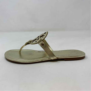 Pre-Owned Shoe Size 11 Tory Burch Gold Sandals