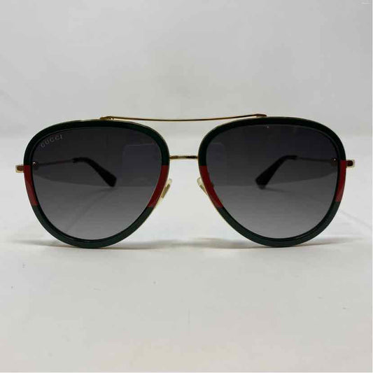 Pre-Owned Gucci Stripe Multi Plastic Designer Sunglasses