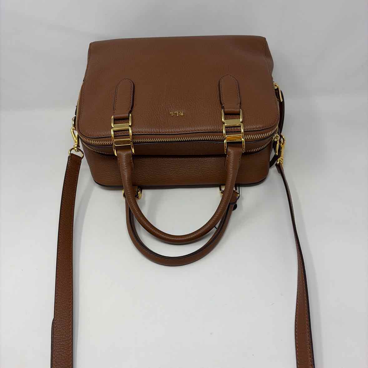 Pre-Owned Ralph Lauren Cognac Leather Handbag