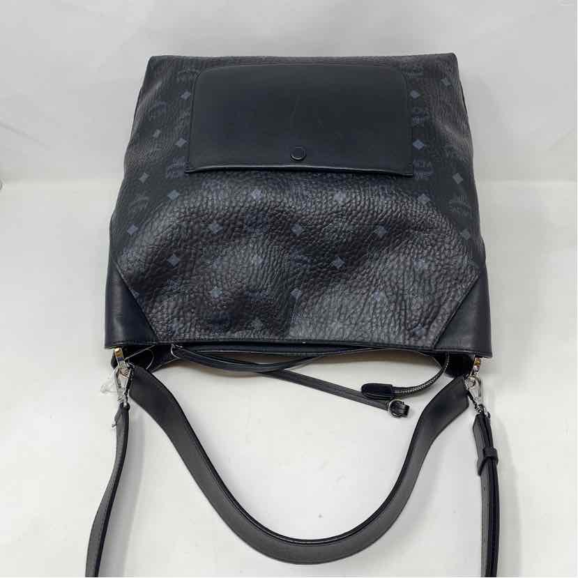 Pre-Owned MCM Black Leather Designer Handbag