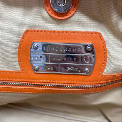 Pre-Owned Longchamp Orange Leather Handbag