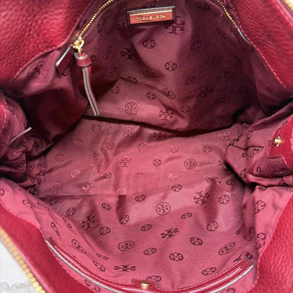 Pre-Owned Tory Burch Burgundy Leather Handbag