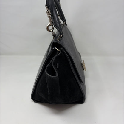 Pre-Owned Celine Black Leather Designer Handbag