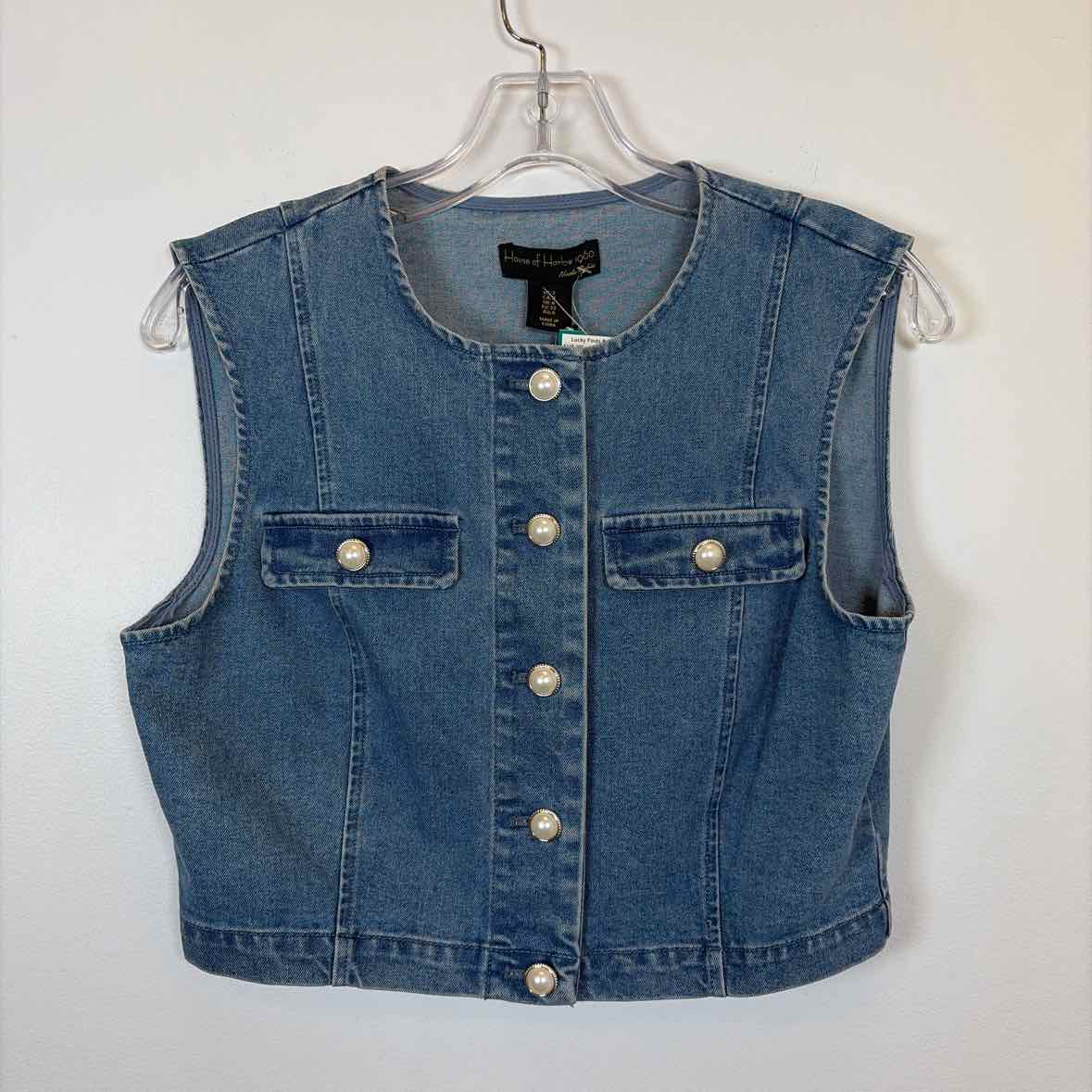 Pre-Owned Size 2/S House Of Harlow Denim Top
