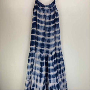 Pre-Owned Size S BB Dakota White W/ Blue Casual Dress