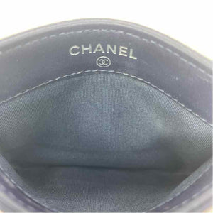 Pre-Owned Chanel Blue Leather Designer Wallet