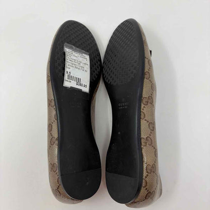 Pre-Owned Gucci Brown Leather Shoe Size 9.5 Designer Shoes