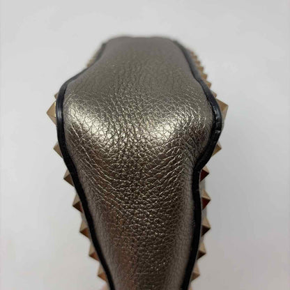 Pre-Owned Valentino Gold Leather Designer Handbag