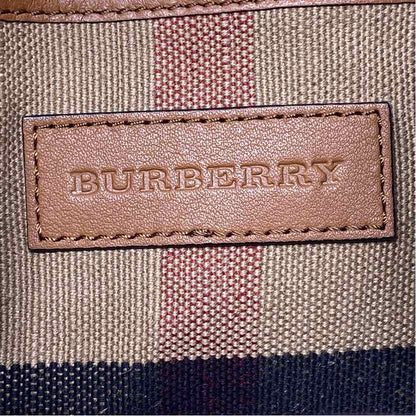 Pre-Owned Burberry Plaid Canvas Designer Handbag