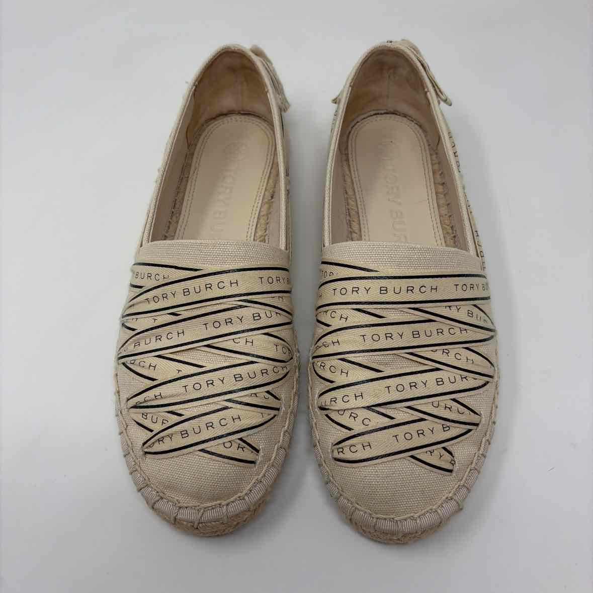 Pre-Owned Shoe Size 7.5 Tory Burch Beige Loafer