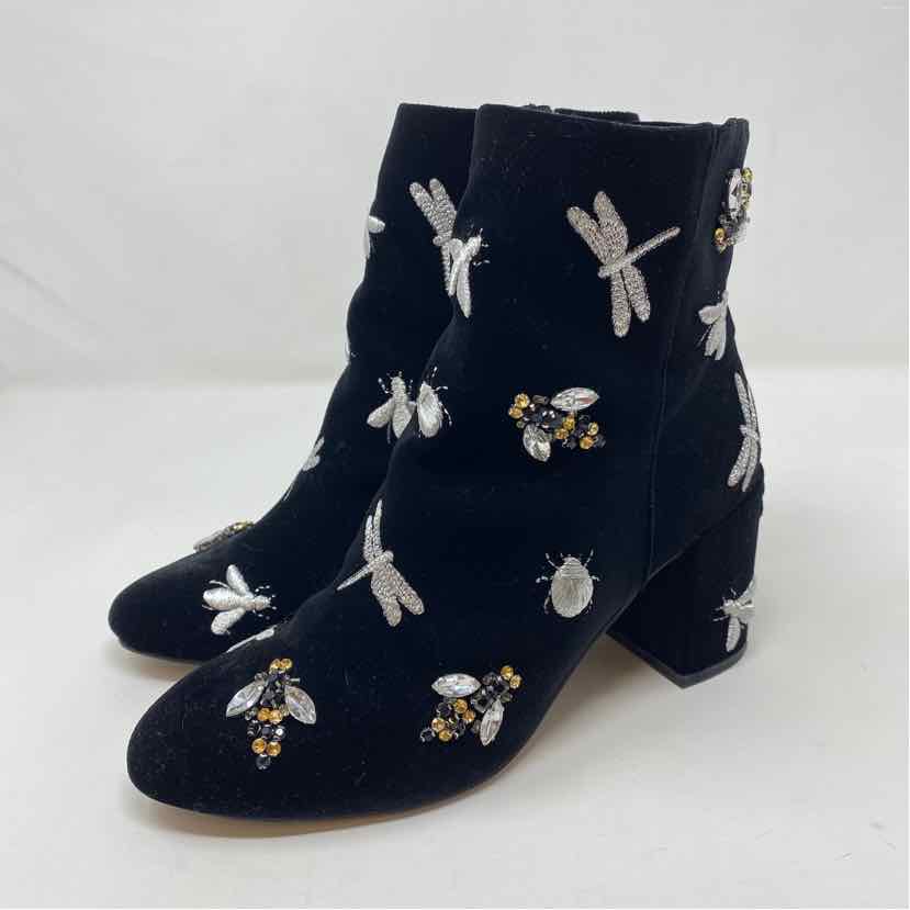 Pre-Owned Shoe Size 6 INC Black Multi Booties
